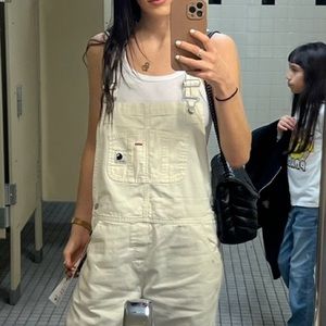 Carhartt WIP Women’s Bib Overall WAX trousers, WHITE